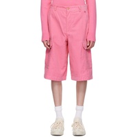 아크네 스튜디오 Acne Studios Pink Patch Shorts 242129M193001