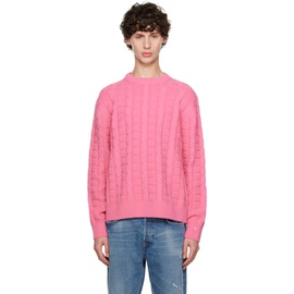 아크네 스튜디오 Acne Studios Pink Cable Sweater 242129M201003