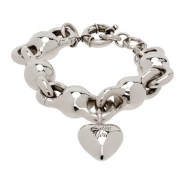 아크네 스튜디오 Acne Studios Silver Charm Bracelet 242129F020000