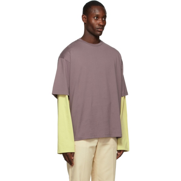 아크네스튜디오 아크네 스튜디오 Acne Studios Purple Short Sleeve T-Shirt 221129M213057
