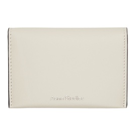 아크네 스튜디오 Acne Studios 오프화이트 Off-White Folded Leather Card Holder 242129M163008