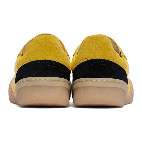 아크네스튜디오 아크네 스튜디오 Acne Studios Yellow & Black Lace-Up Sneakers 242129M237004