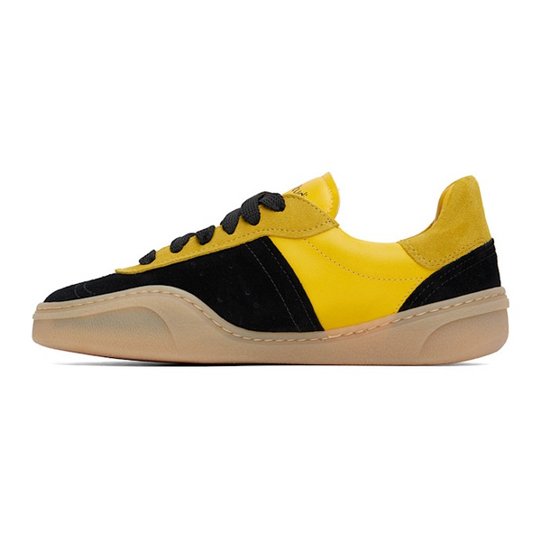 아크네스튜디오 아크네 스튜디오 Acne Studios Yellow & Black Lace-Up Sneakers 242129M237004