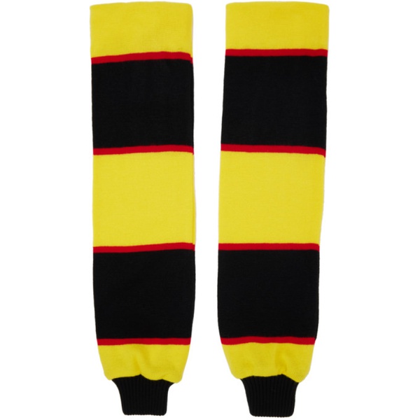  Adam Jones Yellow & Black Football Gloves 231696M135000