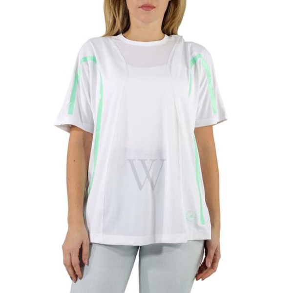 아디다스 아디다스 바이 스텔라 맥카트니 Adidas by 스텔라 맥카트니 Stella McCartney Ladies White Truepace Running Loose T-shirt HB6081