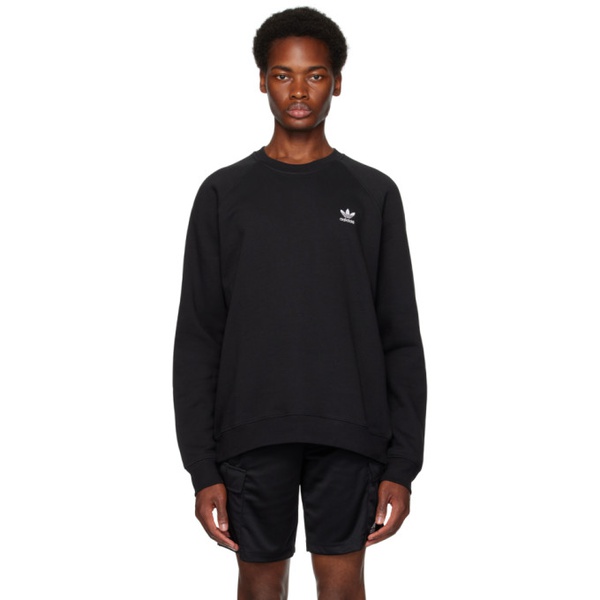 아디다스 아디다스 오리지널 Adidas Originals Black Trefoil 에센셜 Essentials Sweatshirt 232751M204001