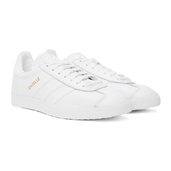 아디다스 아디다스 오리지널 Adidas Originals White Gazelle Sneakers 241751M237063