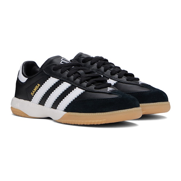 아디다스 아디다스 오리지널 Adidas Originals Black Samba MN Sneakers 241751F128088