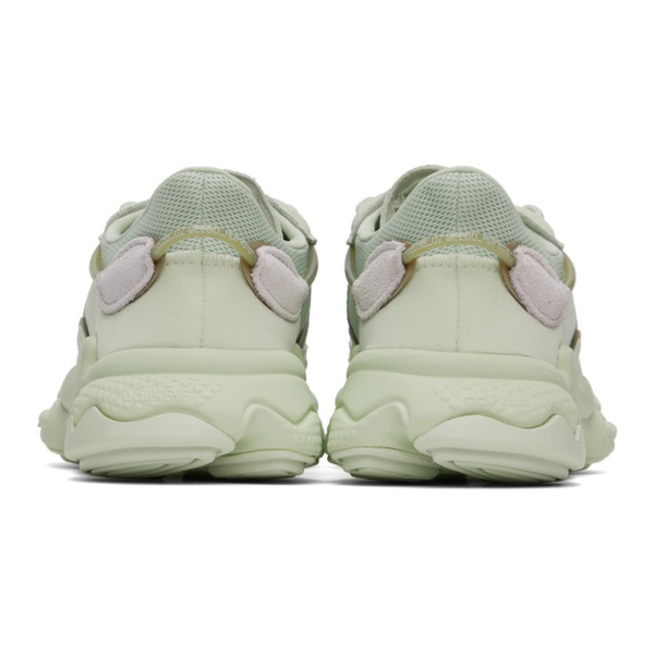 아디다스 아디다스 오리지널 Adidas Originals Green Ozweego Sneakers 222751F128029