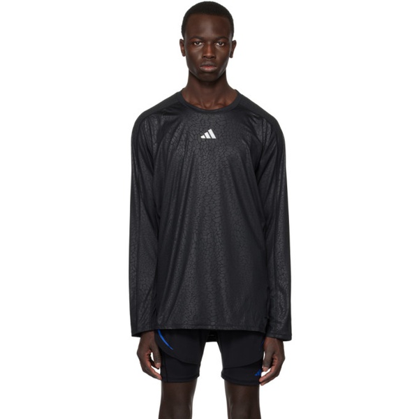 아디다스 아디다스 오리지널 Adidas Originals Black Workout Long Sleeve T-Shirt 231751M213030