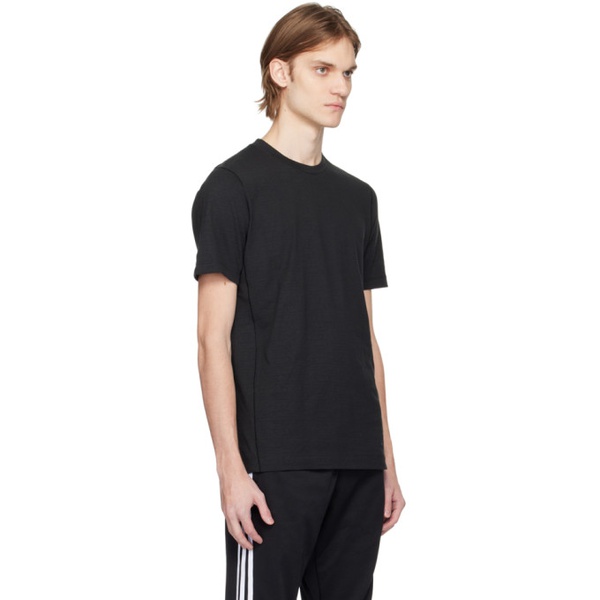 아디다스 아디다스 오리지널 Adidas Originals Black Yoga Training T-Shirt 231751M213033