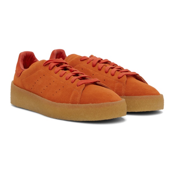 아디다스 아디다스 오리지널 Adidas Originals Orange Stan Smith Crepe Sneakers 231751M237143