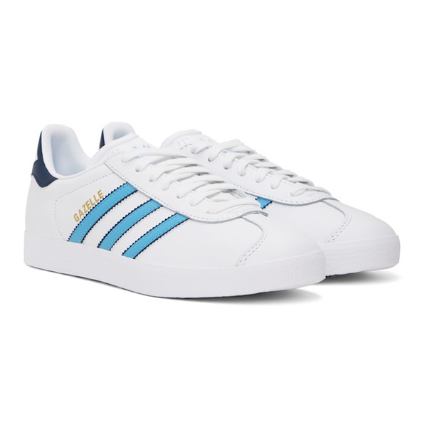 아디다스 아디다스 오리지널 Adidas Originals White Gazelle Sneakers 241751M237056