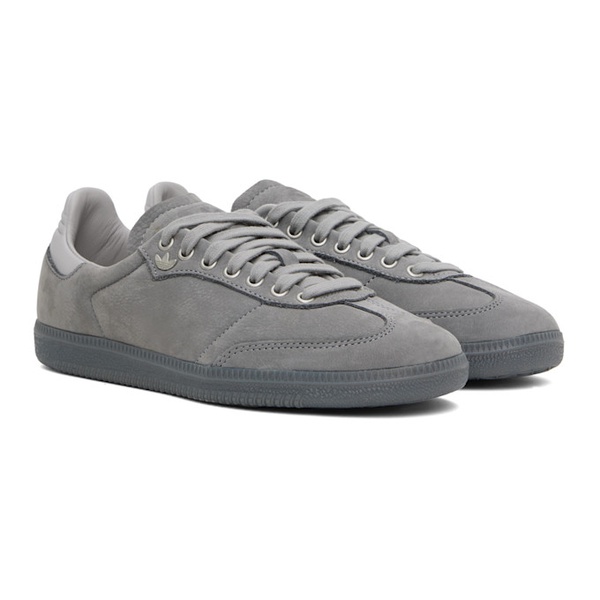 아디다스 아디다스 오리지널 Adidas Originals Gray Samba Lux Sneakers 241751M237109