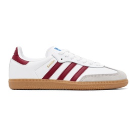 아디다스 오리지널 Adidas Originals White Samba OG Sneakers 241751F128077