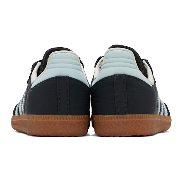 아디다스 아디다스 오리지널 Adidas Originals Gray & Blue Samba OG Sneakers 241751F128061