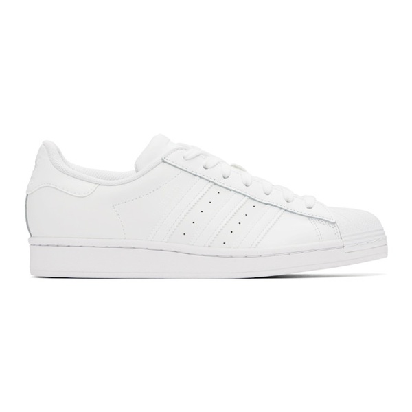 아디다스 아디다스 오리지널 Adidas Originals White Superstar Sneakers 242751M237032