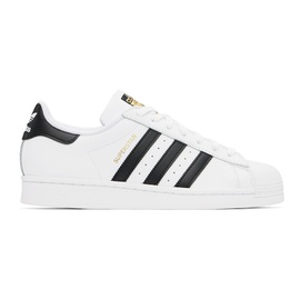 아디다스 오리지널 Adidas Originals White & Black Superstar Sneakers 242751M237034