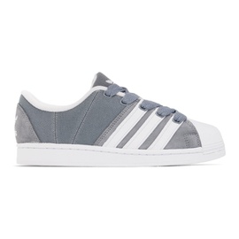 아디다스 오리지널 Adidas Originals Gray & White Superstar Supermodified Sneakers 231751M237099