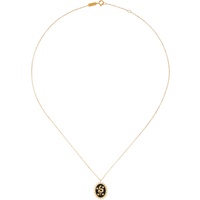 Adina Reyter Gold Ceramic & Diamond Dragon Necklace 241734F010004