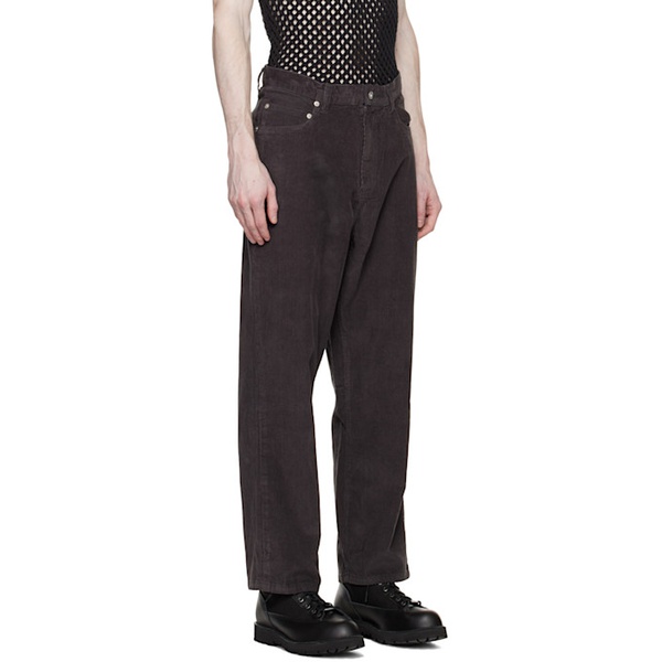  Adsum Gray Five-Pocket Trousers 231656M191000