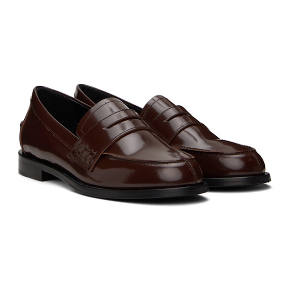  Aeyde Brown Oscar Loafers 241454F121000