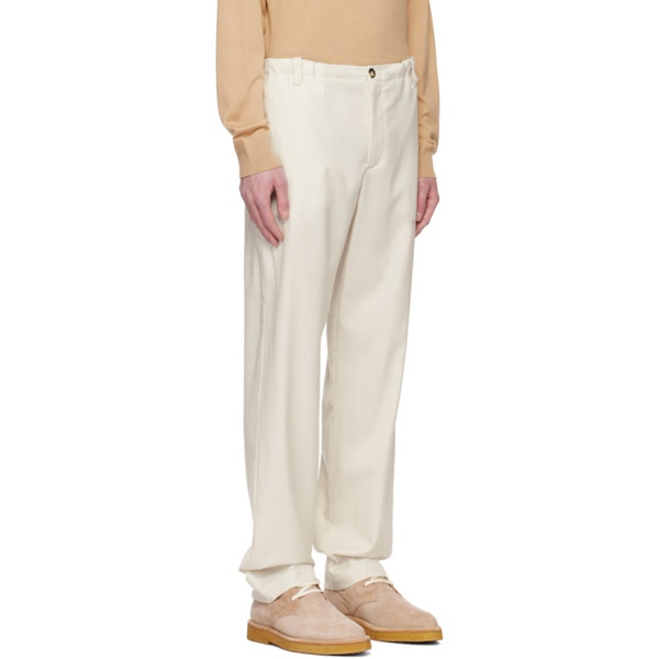  아뇨나 Agnona 오프화이트 Off-White Drawstring Trousers 231823M191001