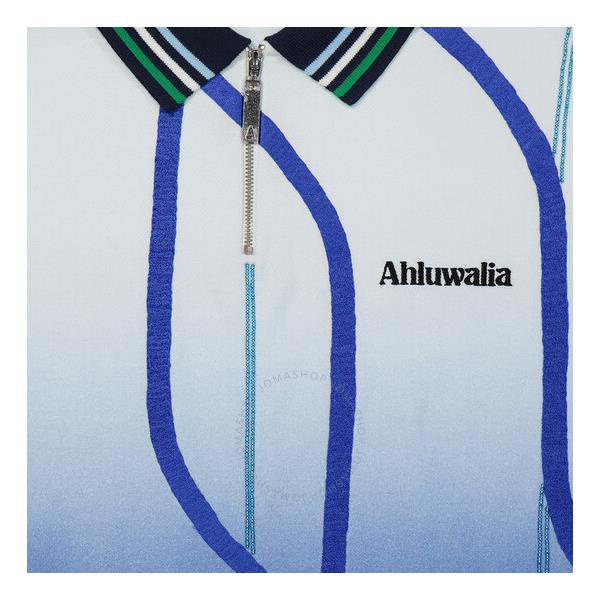  알루왈리아 Ahluwalia Expression Long-Sleeve Cotton Polo Shirt MSS22AHL15
