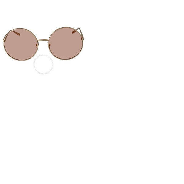  Alaia Azzedine Brown Round Ladies Sunglasses AA0015S-003 60