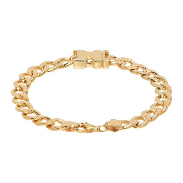  앨런 크로세티 Alan Crocetti Gold Maxi Unity Curb Chain Bracelet 232201M142004