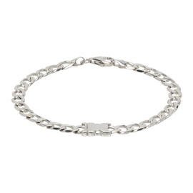앨런 크로세티 Alan Crocetti Silver Unity Curb Chain Bracelet 232201M142003