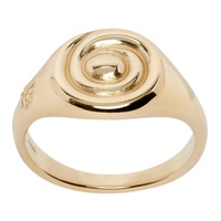 Alec Doherty Gold Snail Ring 232161M147009