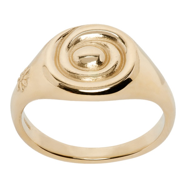  Alec Doherty Gold Snail Ring 232161M147009