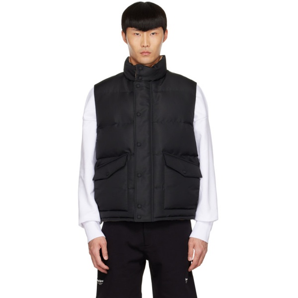 알렉산더 맥퀸 알렉산더맥퀸 Alexander McQueen Black Polyester Vest 222259M185001