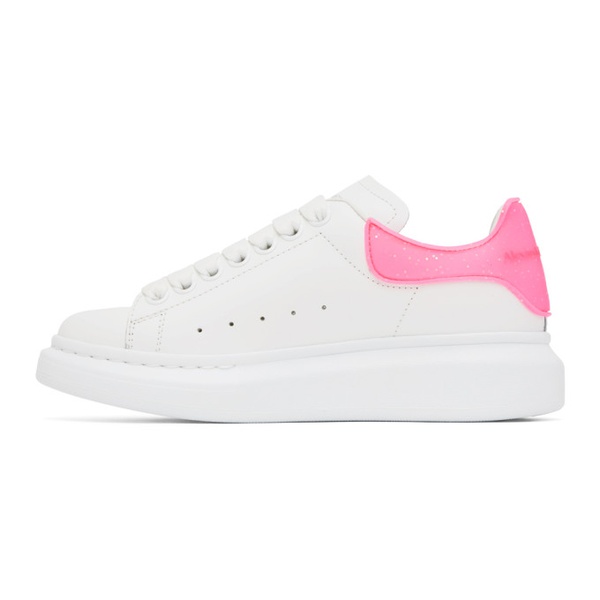 알렉산더 맥퀸 알렉산더맥퀸 Alexander McQueen White & Pink Oversized Sneakers 222259F128061