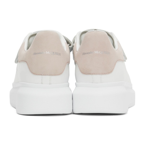 알렉산더 맥퀸 알렉산더맥퀸 Alexander McQueen White & Taupe Oversized Velcro Sneakers 221259F128085