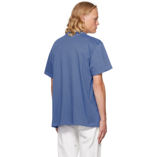 알렉산더 맥퀸 알렉산더맥퀸 Alexander McQueen Blue Selvedge Tape T-Shirt 231259M213019