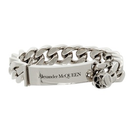 알렉산더맥퀸 Alexander McQueen Silver Identity Chain Bracelet 221259M142000