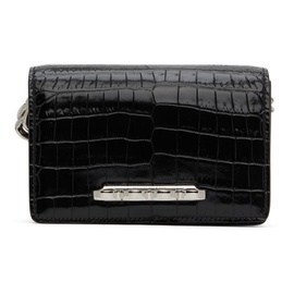 알렉산더맥퀸 Alexander McQueen Black The Four Ring Mini Top Handle Bag 221259F046002