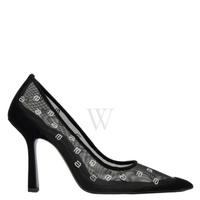 T by 알렉산더 왕 Alexander Wang Black Delphine 105 Crystal Pumps 30223P009-BLACK