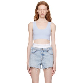 알렉산더 왕 Alexander Wang Blue Crystal Camisole 232187F111002