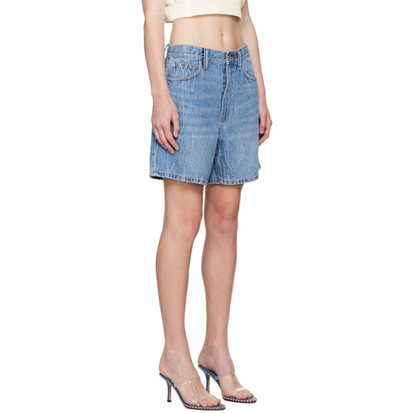 알렉산더왕 알렉산더 왕 Alexander Wang Blue Mid-Rise Denim Shorts 242187F088007