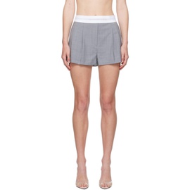 알렉산더 왕 Alexander Wang Gray Pleated Shorts 242187F088020