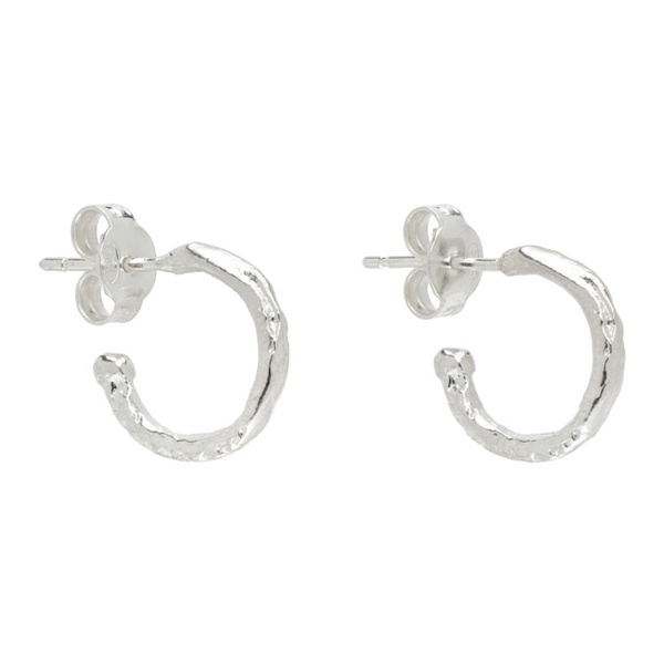  알리기에리 Alighieri Silver The Morning Hour Hoop Earrings 241137M144001