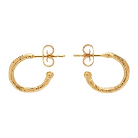 알리기에리 Alighieri Gold The Morning Hour Hoop Earrings 241137M144002