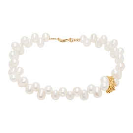 알리기에리 Alighieri White & Gold The Calliope Bracelet 241137M142000