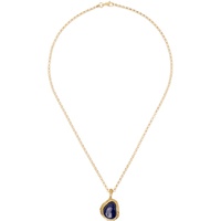 알리기에리 Alighieri Gold The Droplet Of Skies Lapis Lazuli Necklace 241137F023005