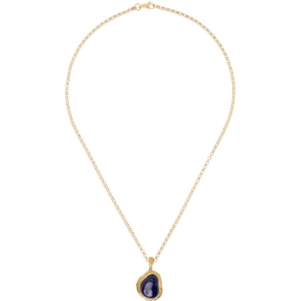  알리기에리 Alighieri Gold The Droplet Of Skies Lapis Lazuli Necklace 241137F023005