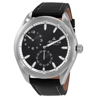 Alpina MEN'S Alpiner Regulator Leather Black Dial Watch AL-650BBS5E6