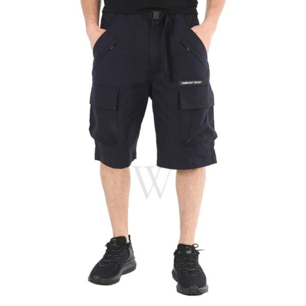  앰부쉬 Ambush MEN'S Black Cotton Cargo Shorts BMCB012S22FAB001-1000